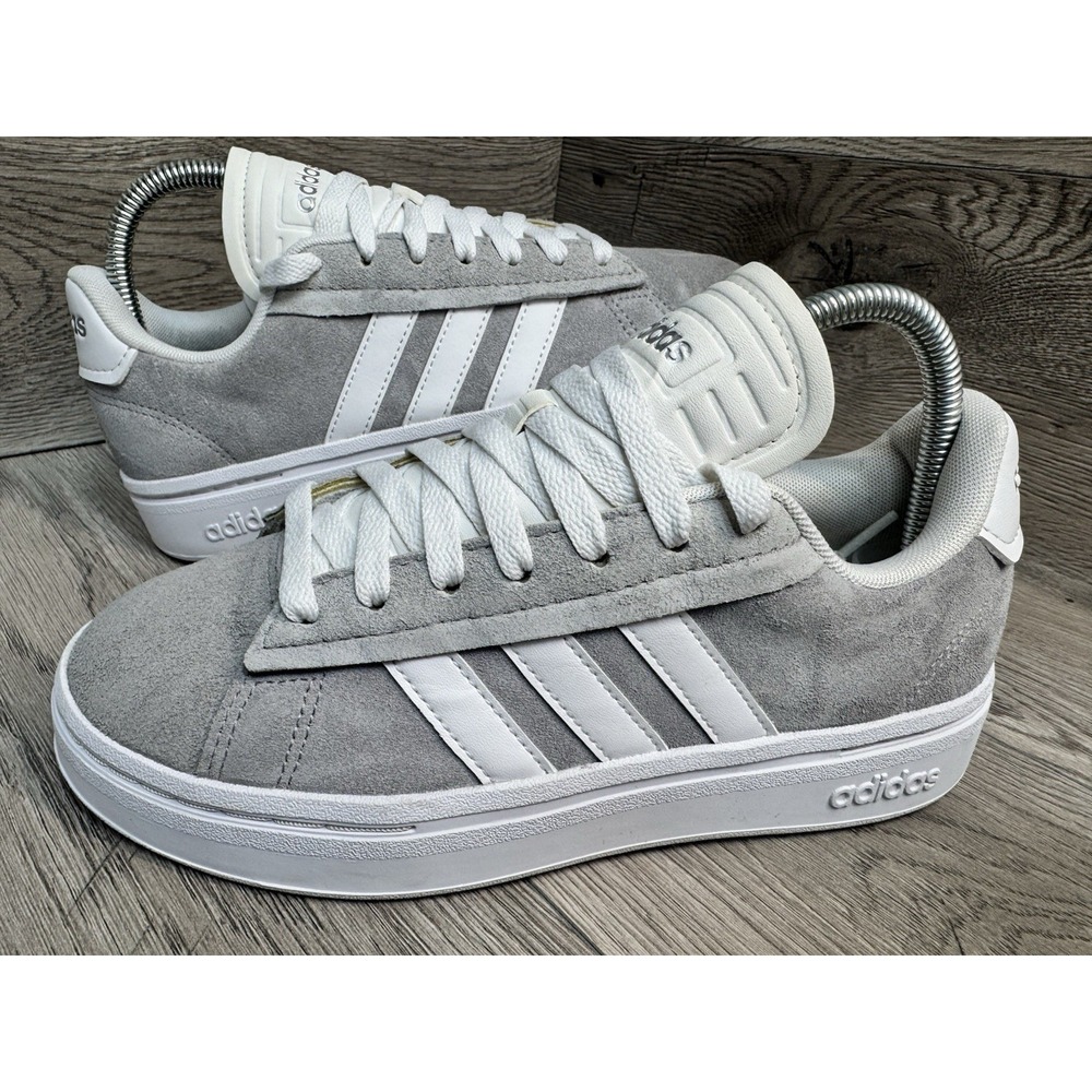 Adidas Grand Court Alpha 00 Sneakers Womens 6 Gray Suede Casual